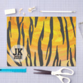 03of12タイガーパターンティッシュペーパー 薄葉紙 (クラフト)