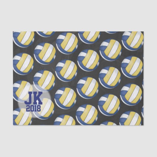 03of12バレーボールのパターンティッシュペーパー 薄葉紙 (正面)