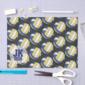 03of12バレーボールのパターンティッシュペーパー 薄葉紙 (クラフト)