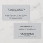 04モダンプロフェッショナル名刺淡灰色 名刺 (正面/裏面)