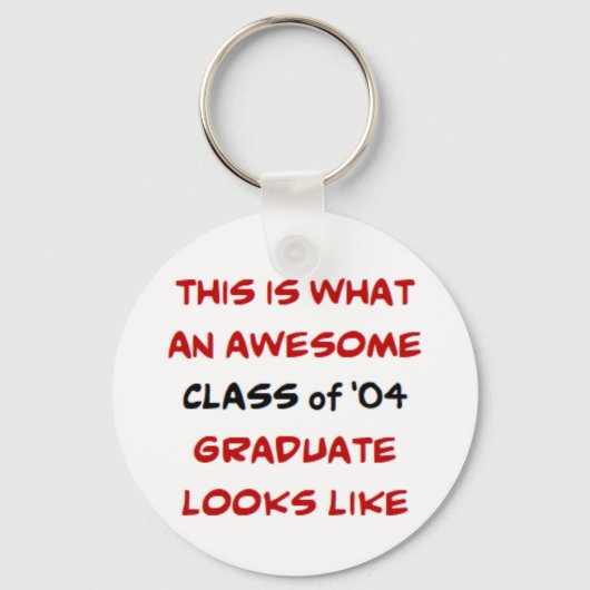 04年卒業、すごいね キーホルダー (正面)