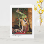 04皇帝のタロットの挨拶状 カード (黄色い花)