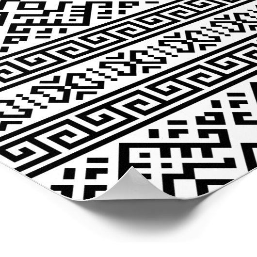 04012020 – 部族 – 民族 – パターン–04 ポスター (角)