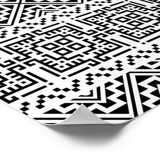 04012020 – 部族 – 民族 – パターン–05 ポスター (角)