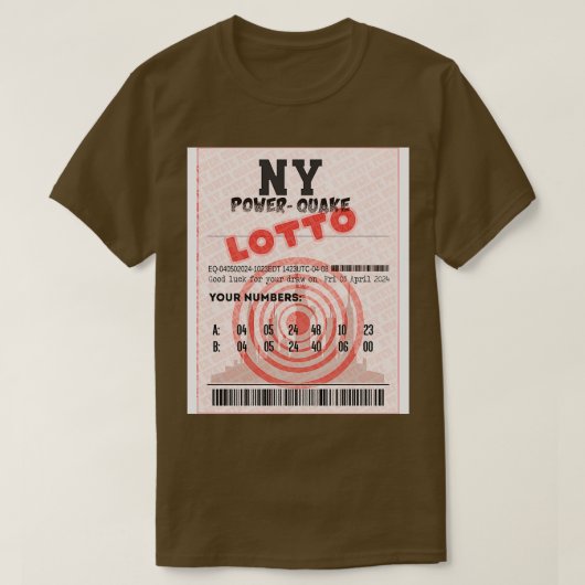 040524 NE地震PowerQuake NYスカイライン抽選 Tシャツ (デザイン正面)