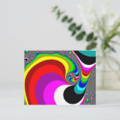 040 Obama – フラクタル・アート ポストカード (スタンド正面)