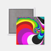 040 Obama – フラクタル・アート マグネット (正面/裏面)