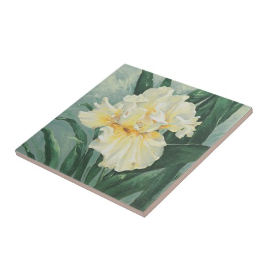 0434クリーム色のアイリス タイル (側面)