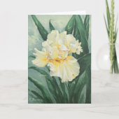 0434 Cream Iris Mother's Dayカード カード (正面)