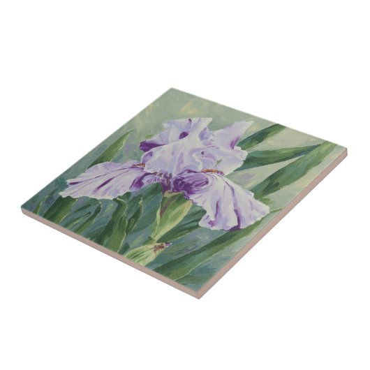 0440紫色の虹彩 タイル (側面)