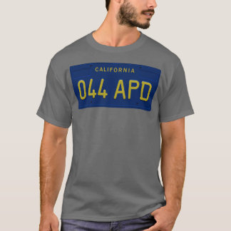044 APD CaliforniaライセンスプレートLt Tシャツ