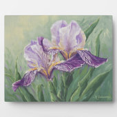 0455パープルアイリス フォトプラーク (正面)