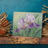 0455パープルアイリス フォトプラーク (側面)
