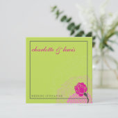 047-ローラ :: 結婚式招待状 :: エレガントなローズ 招待状 (スタンド正面)