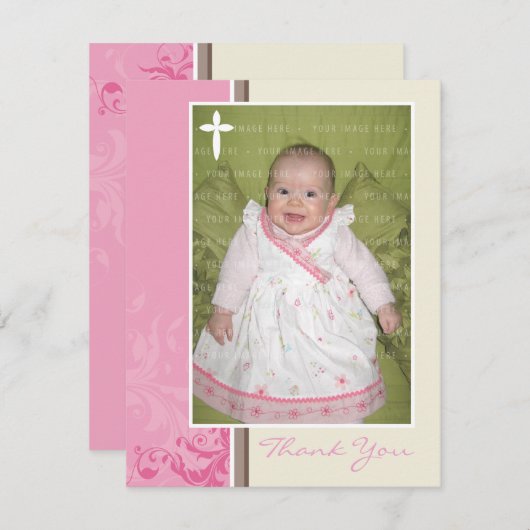 048 Sinead :: FLAT CARD :: 感謝してい you 2 招待状 (正面/裏面)