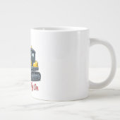 0499AC20A1  Happy Forklift Cartoon Mascot ジャンボコーヒーマグカップ (右)