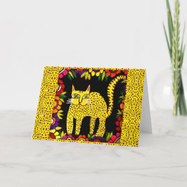 04 -ハッピーバースデーBasi the cat Greeting Card カード