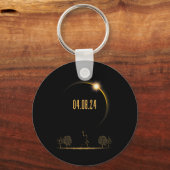 04.08.24 Eclipse 太陽の 2024 キーホルダー (正面)