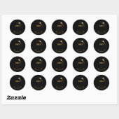 04.08.24 Eclipse 太陽の 2024 ラウンドシール (シート)