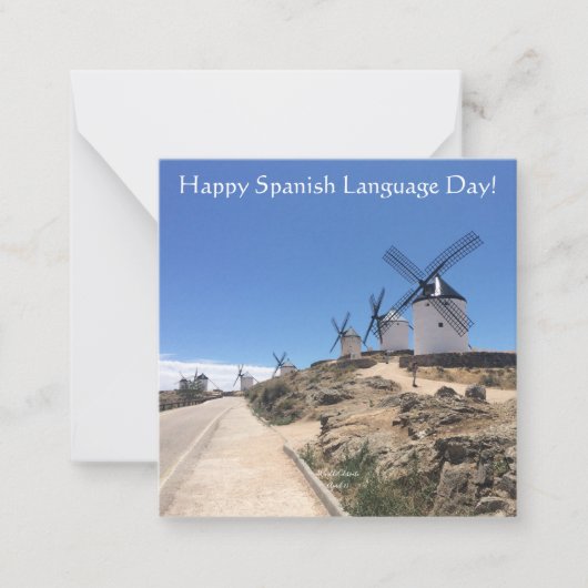 04.23.SpanishLanguageDay ノートカード (正面)