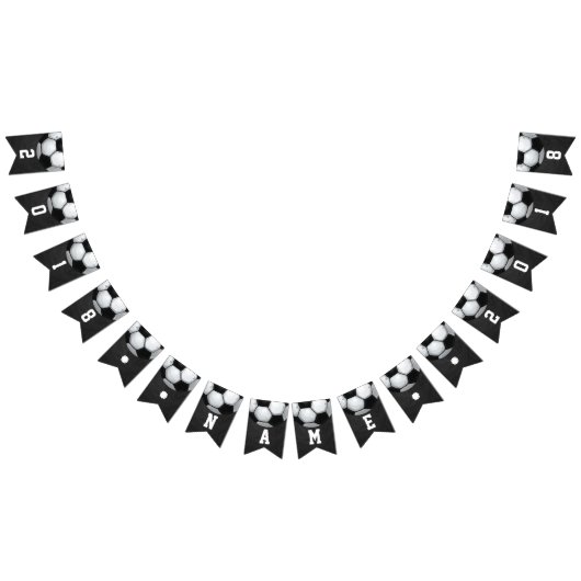 04of12サッカーボールをテーマにしたパーティーバンティング バンティングフラッグ (全)