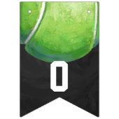 04of12テニス・ボールのテーマのパーティーの旗布 バンティングフラッグ (第2の旗)