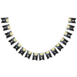 04of12バレーボールのテーマのパーティーの旗布 バンティングフラッグ