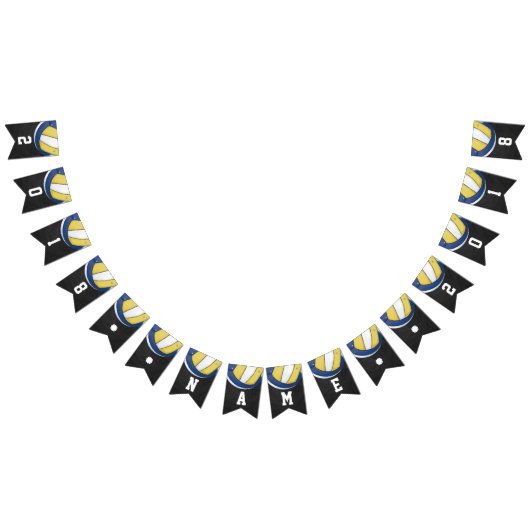 04of12バレーボールのテーマのパーティーの旗布 バンティングフラッグ (全)