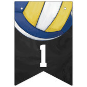 04of12バレーボールのテーマのパーティーの旗布 バンティングフラッグ (第3の旗)