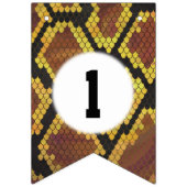 04of12ヘビをテーマにしたパーティー装飾 バンティングフラッグ (第3の旗)