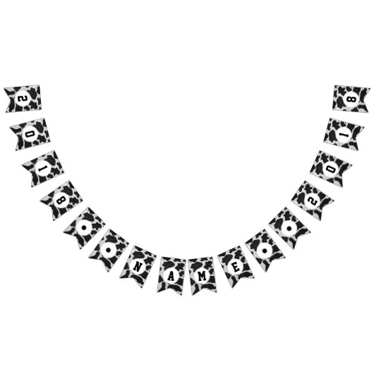 04of12牛テーマのパーティーの装飾 バンティングフラッグ (全)