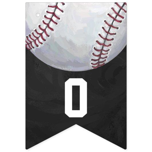 04of12野球をテーマにしたパーティーバンティング バンティングフラッグ (第2の旗)