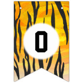 04of12 Tigerをテーマにしたパーティーバンティング バンティングフラッグ (第2の旗)