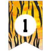 04of12 Tigerをテーマにしたパーティーバンティング バンティングフラッグ (第3の旗)