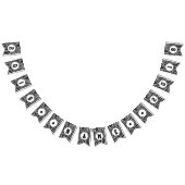 04of12 Zebraをテーマにしたパーティーバンティング バンティングフラッグ (全)