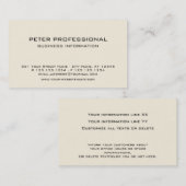 05モダンの専門の名刺のアイボリーのクリーム 名刺 (正面/裏面)