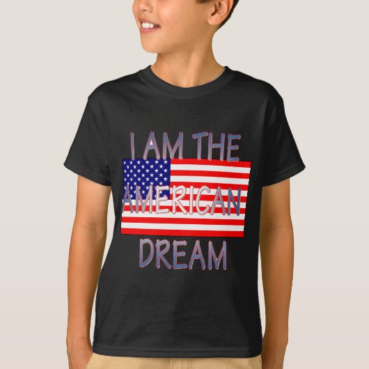 051207私はアメリカン・ドリームです Tシャツ (正面)