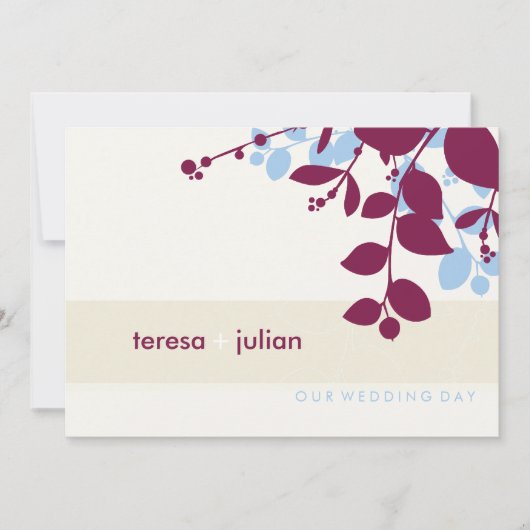 051-Tonya :: 結婚式招待状 1 招待状 (正面)