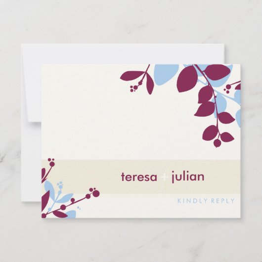 051-Tonya :: 返信案内カード 出欠カード (正面)