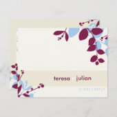 051-Tonya :: 返信案内カード 出欠カード (正面/裏面)