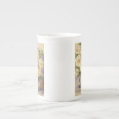 0548黄色のバラの投手投手 ボーンチャイナマグカップ (正面)