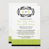 054-Kari -結婚式招待状:: luxe P 招待状 (正面/裏面)