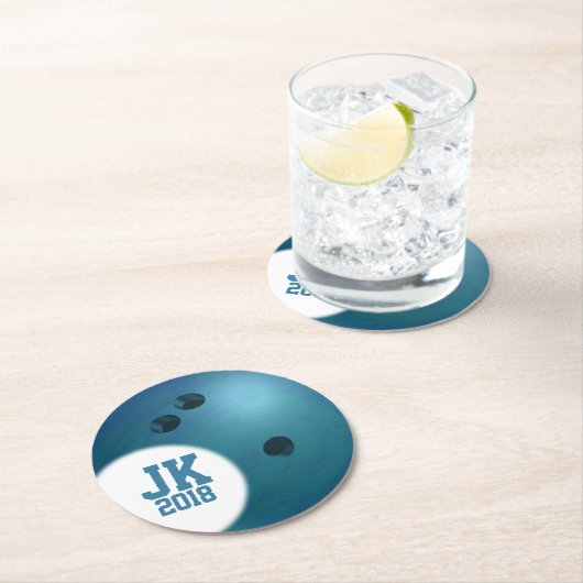 05of12使い捨てボウリングボールカスタムパーティー ラウンドペーパーコースター (インサイチュ)