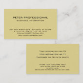 06モダンプロフェッショナル名刺と黄色 名刺 (正面/裏面)
