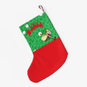 06小妖精や小人ストッキング スモールクリスマスストッキング (裏面 (吊り時))