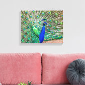 0601 – 孔雀 キャンバスプリント (インサイチュ (リビング))