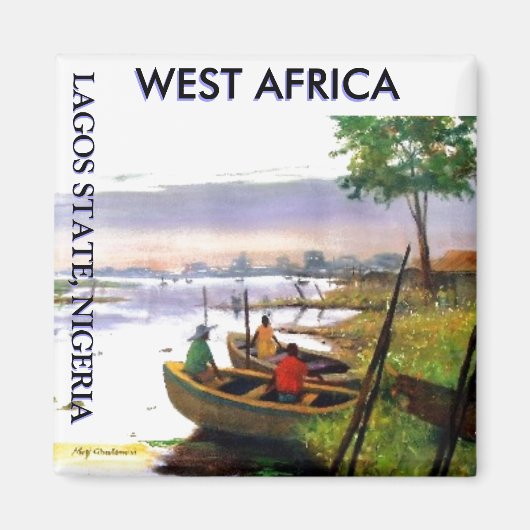 060507122415pz，ラゴス州，ナイジェリア， LAGOS ST... マグネット (正面)