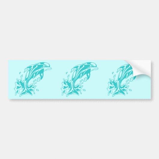 0613032011 Delfin (Animales) バンパーステッカー (正面)