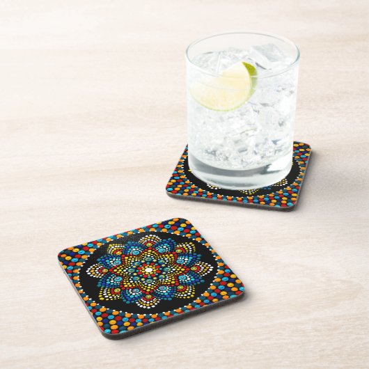 061 - クール and Warm Mandala Set - Coasters コースター (右側)