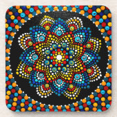 061 - クール and Warm Mandala Set - Coasters コースター (正面)
